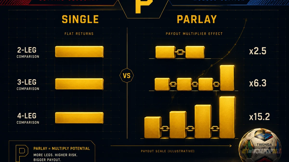 Biểu đồ so sánh chuỗi tỷ lệ parlay và tỷ lệ cược đơn