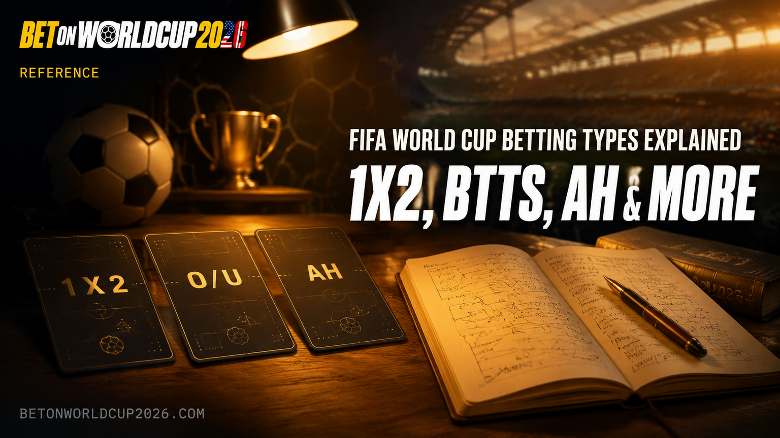 Các loại cược World Cup 2026 — 1X2, BTTS, kèo Châu Á
